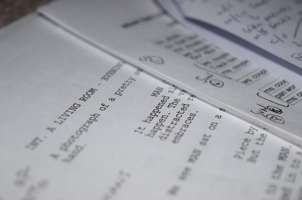 Image of a screenplay for a film.