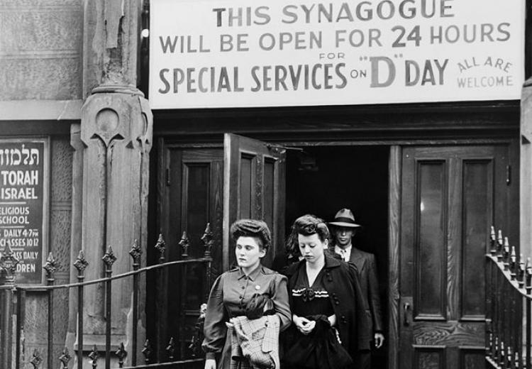 Congregation Emunath Israel on West Twenty-third Street in New York City remained open 24 hours on D-Day (June 6, 1944) for special services and prayer.