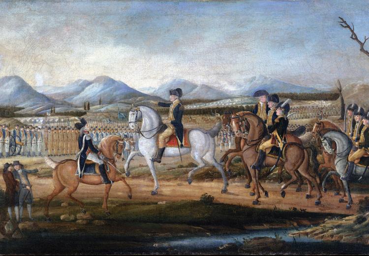 The Whiskey Rebellion. Artist unknown, attributed to Frederick Kemmelmeyer (1795).