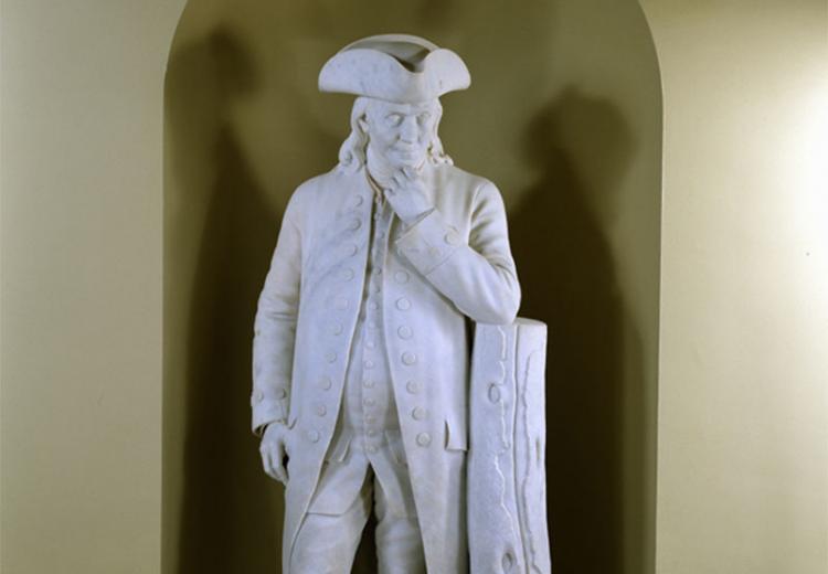 Hiram Powers (1805–1873), Benjamin Franklin, 1862.